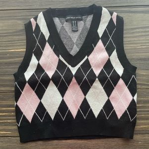 Cropped Sweater Vest